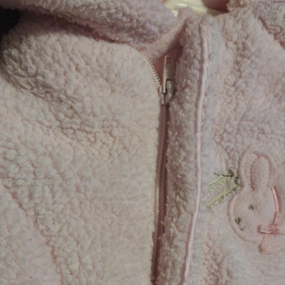 Cozy Pink Bunny Footie for Baby Girl​ - Picture 4 of 14